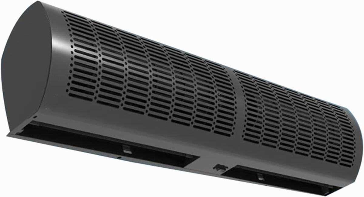 BAIYUN Wandventilatoren, 0,9 m, 1,2 m, 1,5 m, 0.9m, Schwarz, Wandmontierter Luftschleier, mit Fernbedienung ( / / ) (Size : )