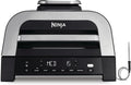 Ninja Heissluftfritteuse, Grau/Silber, MAX 6-in-1-Grill & -Heißluftfritteuse für den Innenraum, 6 Kochfunktionen