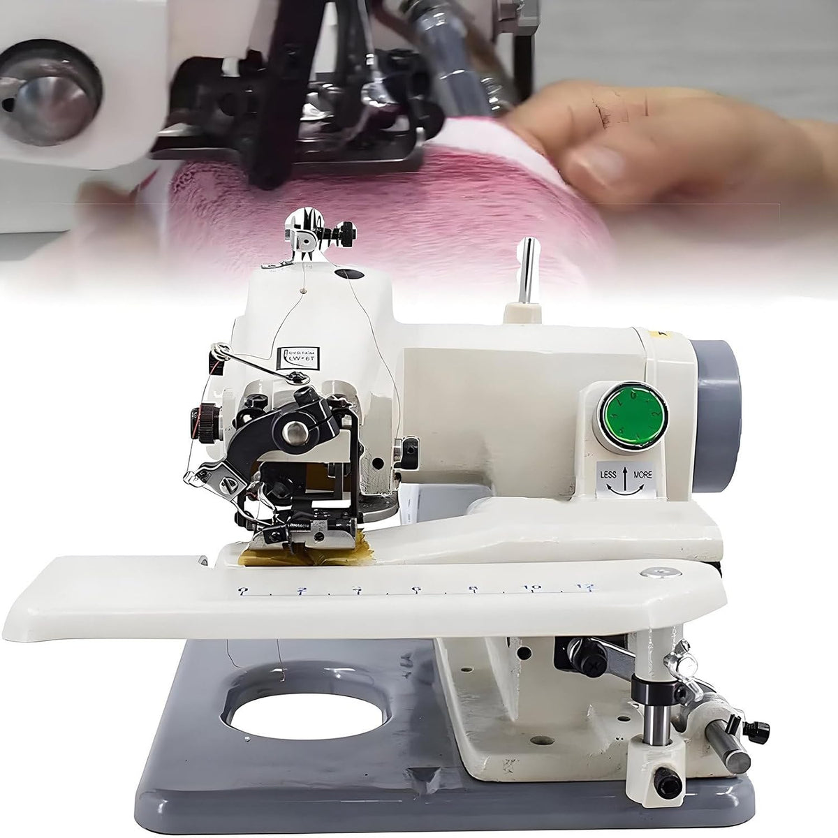 GUTYGIO Blindstichmaschine, Schwarz, für unsichtbare Nähte, tragbare Nähmaschine mit einstellbarer Stichlänge