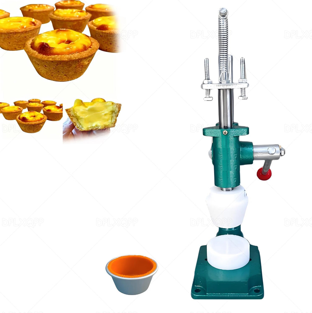 Eierkuchenpresse Monitor, Schwarz, & Keksbecherhersteller, Manueller Tarte-Shell-Maker für Törtchen, Mini-Kuchen