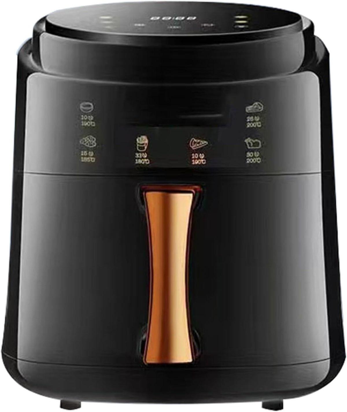 PLJKIHED Heissluftfritteuse, 1500 W, 8 l, Weiß/Schwarz, Kleine Heißluftfritteuse, kompakter Heißluftfritteusenofen