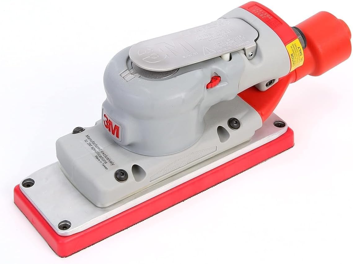 3M Staubsauger, 4 Zoll, 8 Zoll, 3M, Schwarz, Schwingschleifer - Elite Serie 28528, luftbetrieben, Zentral, 2-3/4 x 7-3/