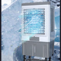 Mobiles Klimagerät, Weiß, Tragbare Klimaanlage 3 in 1 Einheit mit 120° Oszillation, 12H Timer, Großer Wassertank