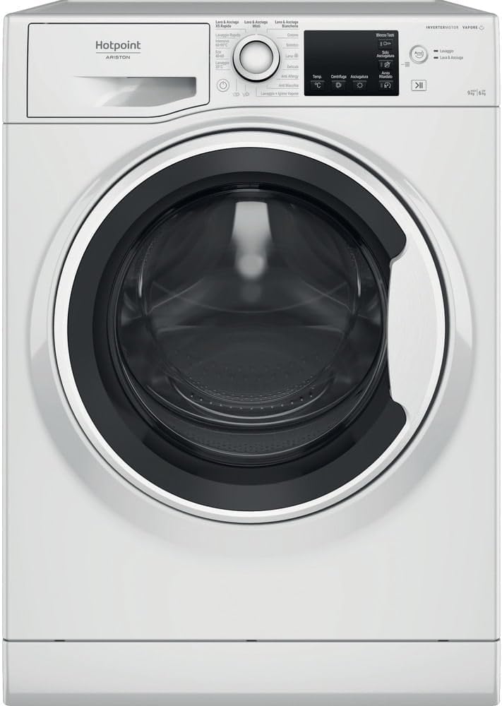 Hotpoint Ariston NDBR 984469 WA IT Waschtrockner, Frontlader, Weiß