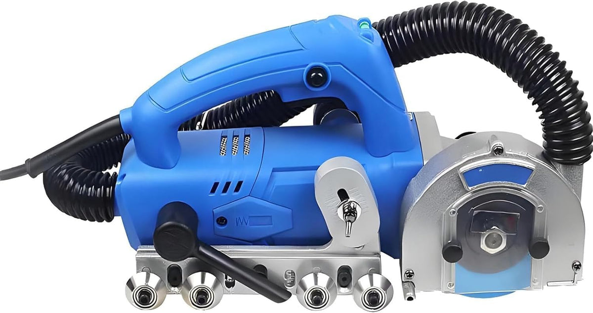HGAYUBDV Fugenreiniger, Schwarz, Elektrisches Fugenreinigungsgerät, 1200-W-Fliesenreinigungsmaschine mit 9000 U/m