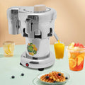Atnhyruhd Zitruspressen, 370 W, Edelstahl, Kunststoff, Gummi, Silber, Elektrische Saftpresse Citrus Press Pro Edelstahl Entsafter