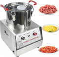 Oiyekntd Gemüsehobel, 15 L, Silber, Multifunktionale Küchenmaschine, elektrischer Gemüseschneider und Fleischwolf für den