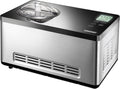Unold Eismaschine, 180 W, 2 L, Silber, 48845 Gusto - mit selbstkühlendem Kompressor, Volumen, elegantes Edelstahlgehäuse