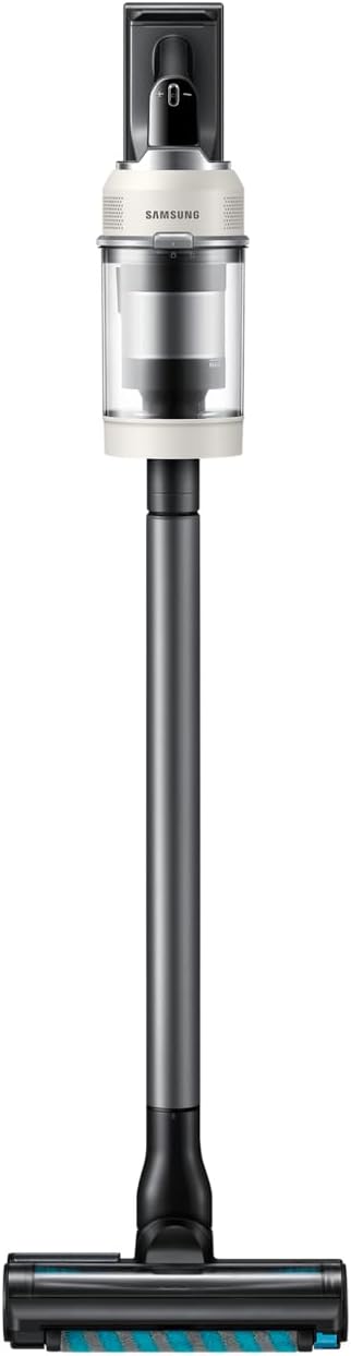 Samsung Staubsauger, 280 W, Beige, Wiederaufladbarer Elektrobesen VS80F28DES/WA Bespoke Jet AI, kabelloser, Clean Station