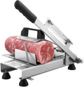 MLUENF Allesschneider, Silber, für den privaten oder gewerblichen Gebrauch, manueller aus gefrorenem Edelstahl für Fleisch