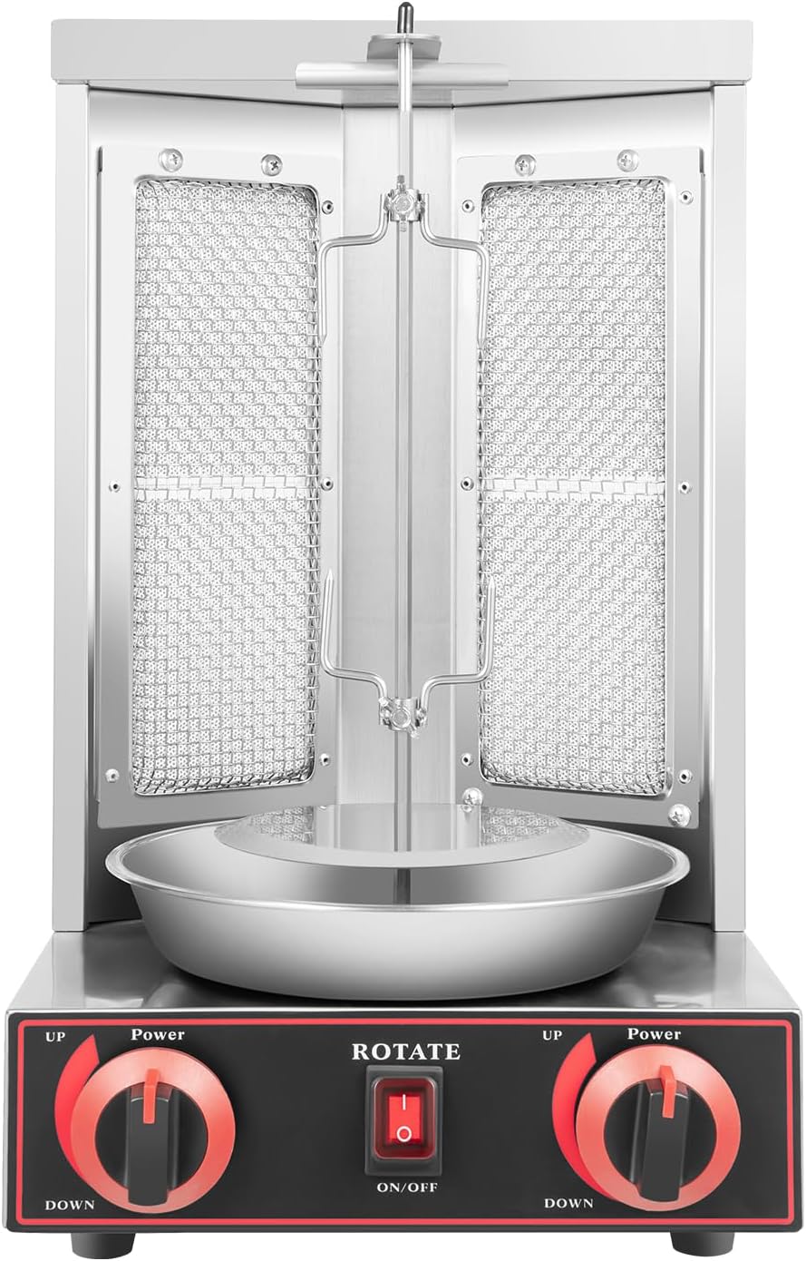 Fetcoi Elektrische Tischgrills, 3000 W, Stainless Stahl, Ceramic, Copper, Schwarz
