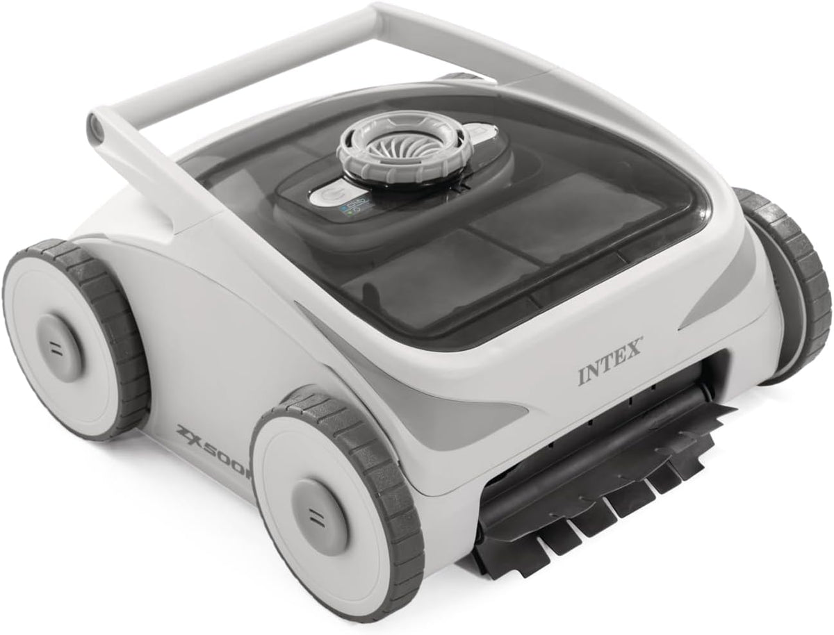 Intex Poolroboter, 200,7 cm, Grau, 28623E ZX500R kabelloser elektrischer automatischer, im Boden befindliche Schwimmbäder mit einer maximalen Tiefe