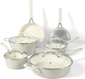 Martha Stewart Topf- & Pfannensets, Schwarz, Heathland Premium Antihaft-Kochgeschirr-Set, PFA-frei, Keramik, innen