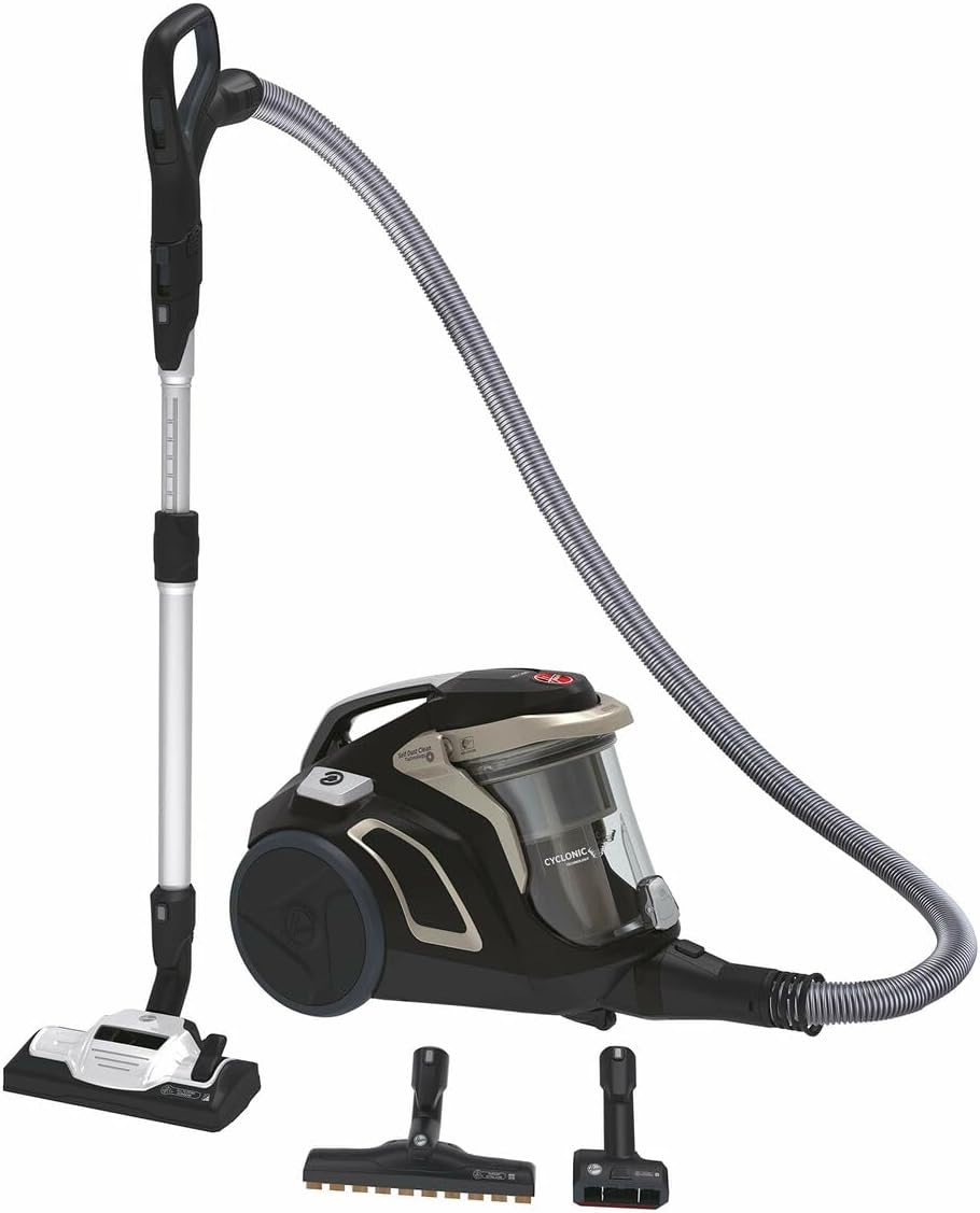 Hoover Staubsauger, Schwarz, H-Power 700 Boden mit Tierdüse, beutelloser mit Zyklon- & Selbstreinigungs-Technologie