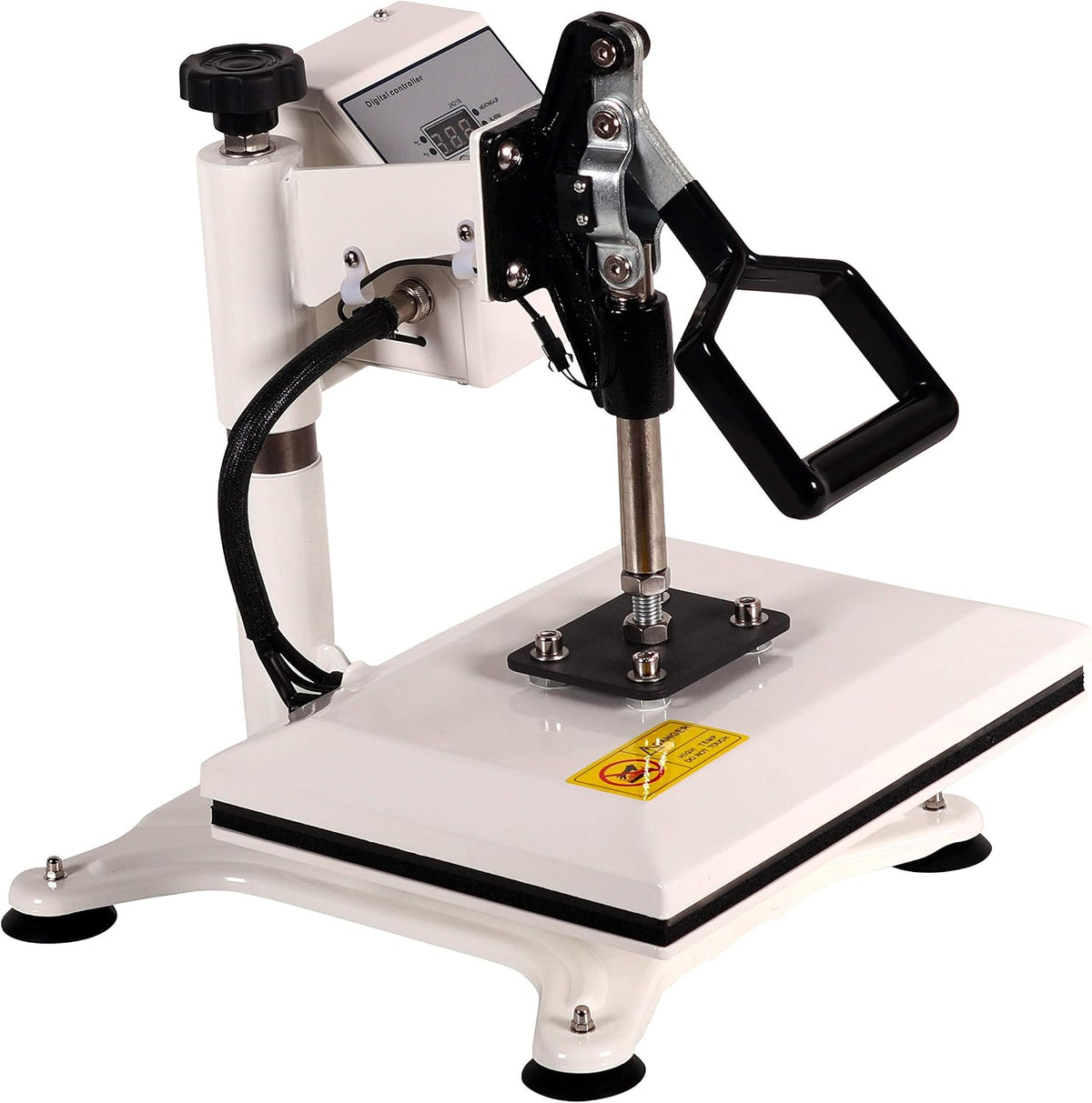 RICOO Druckpressen, 30x23 cm, Schwarz, Transferpresse Heizpresse Profi Schwenkbar Hitzepresse