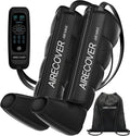 Airecover Fußmassagegeräte, 190 cm, Schwarz, Pressotherapie für Zuhause, Beinmassagegerät mit 4 Kammern zur Verbesserung der