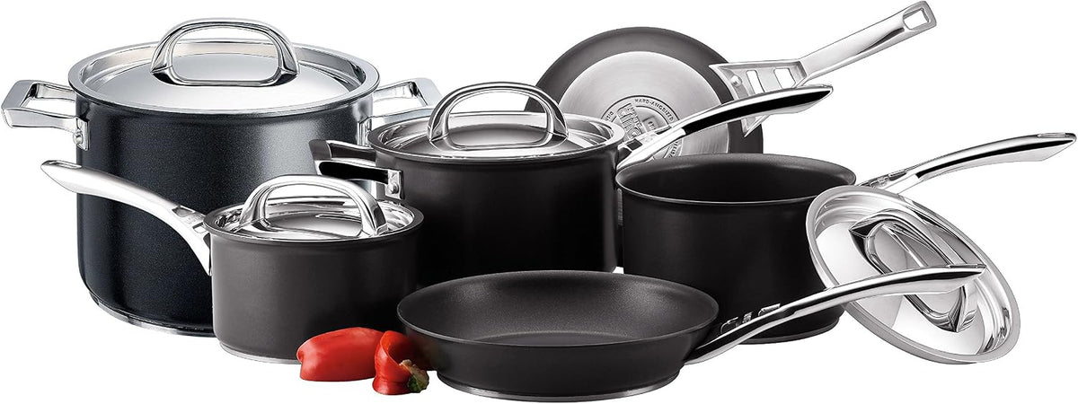 Circulon Backofen, Schwarz, Infinite topfset induktion 6 teilig - Antihaft-Töpfe