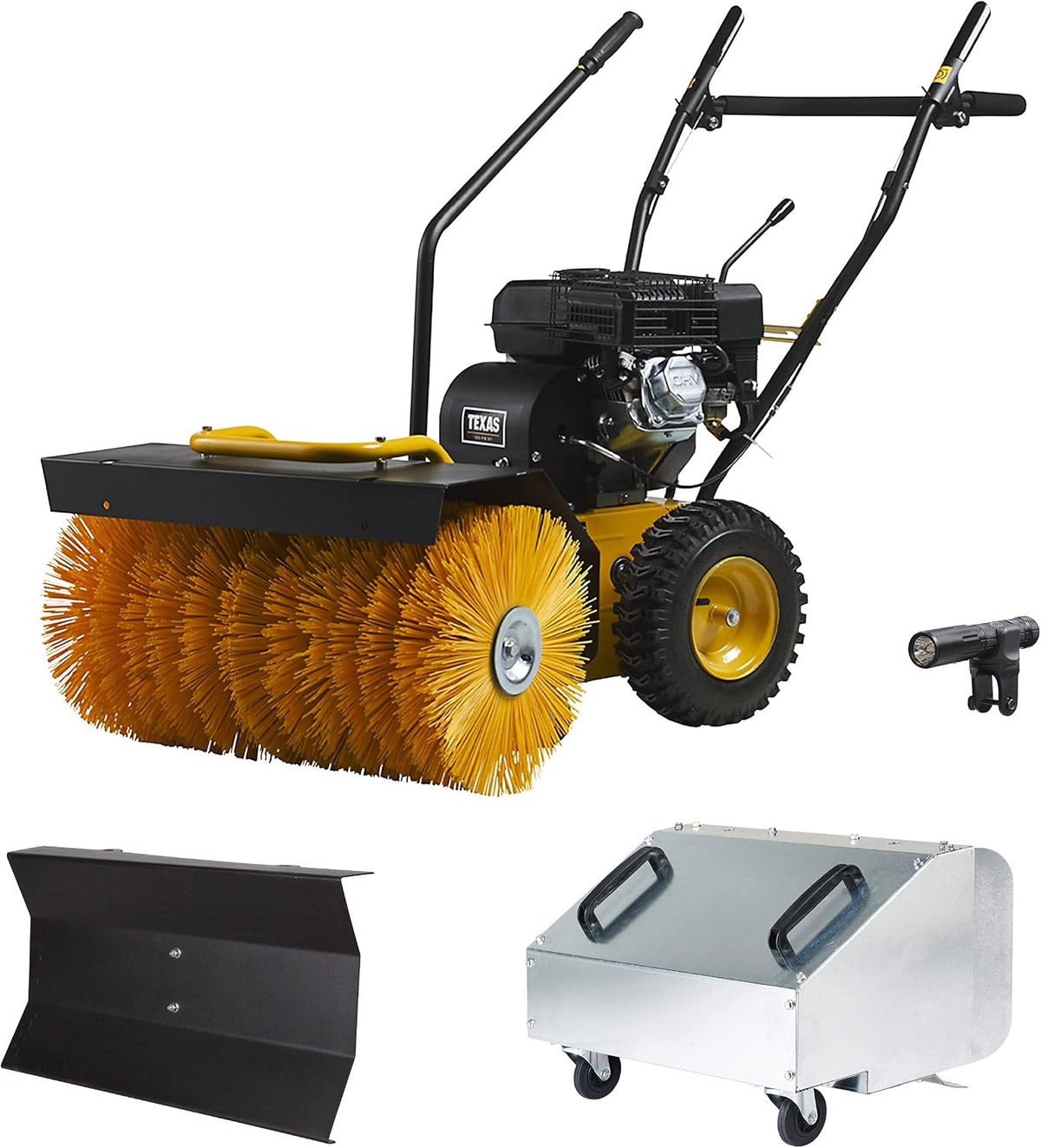 Texas Schneefräse, Schwarz, Handy Sweep 690TG 3in1 212ccm Kehrmaschine Benz