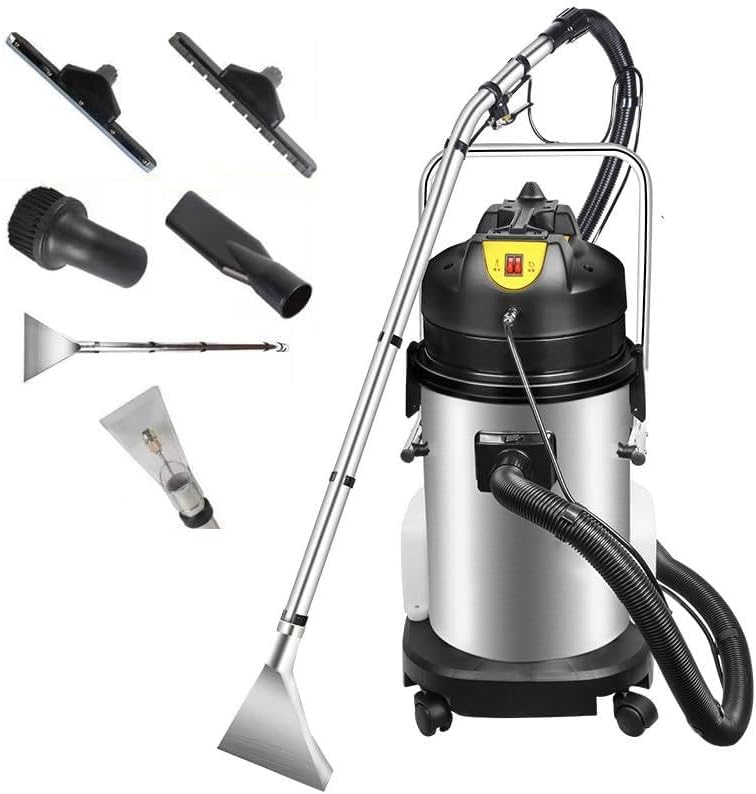 Sofa WJWWR, 40 L, Schwarz, Gewerbe-Teppichdampfreiniger Absauggerät