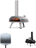 Ooni Pizzaofen, 30 cm, Braun, Karu 12 Basis-Paket - Tragbarer mit Karu 12 Abdeckung und, Outdoor-Ofen Set für Holz