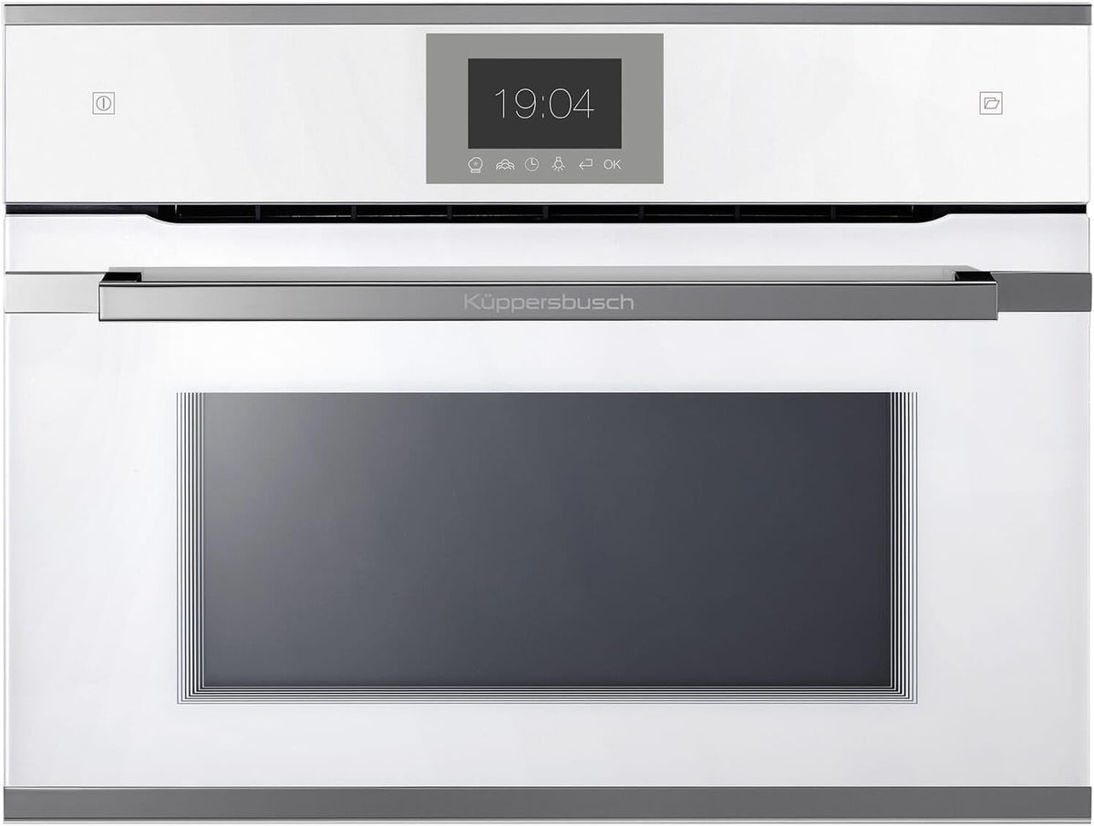 Küppersbusch Backofen, Weiß/Silber, CBD6550.0W3 K-Series. 5 Dampf Weiß/Silver Chrome