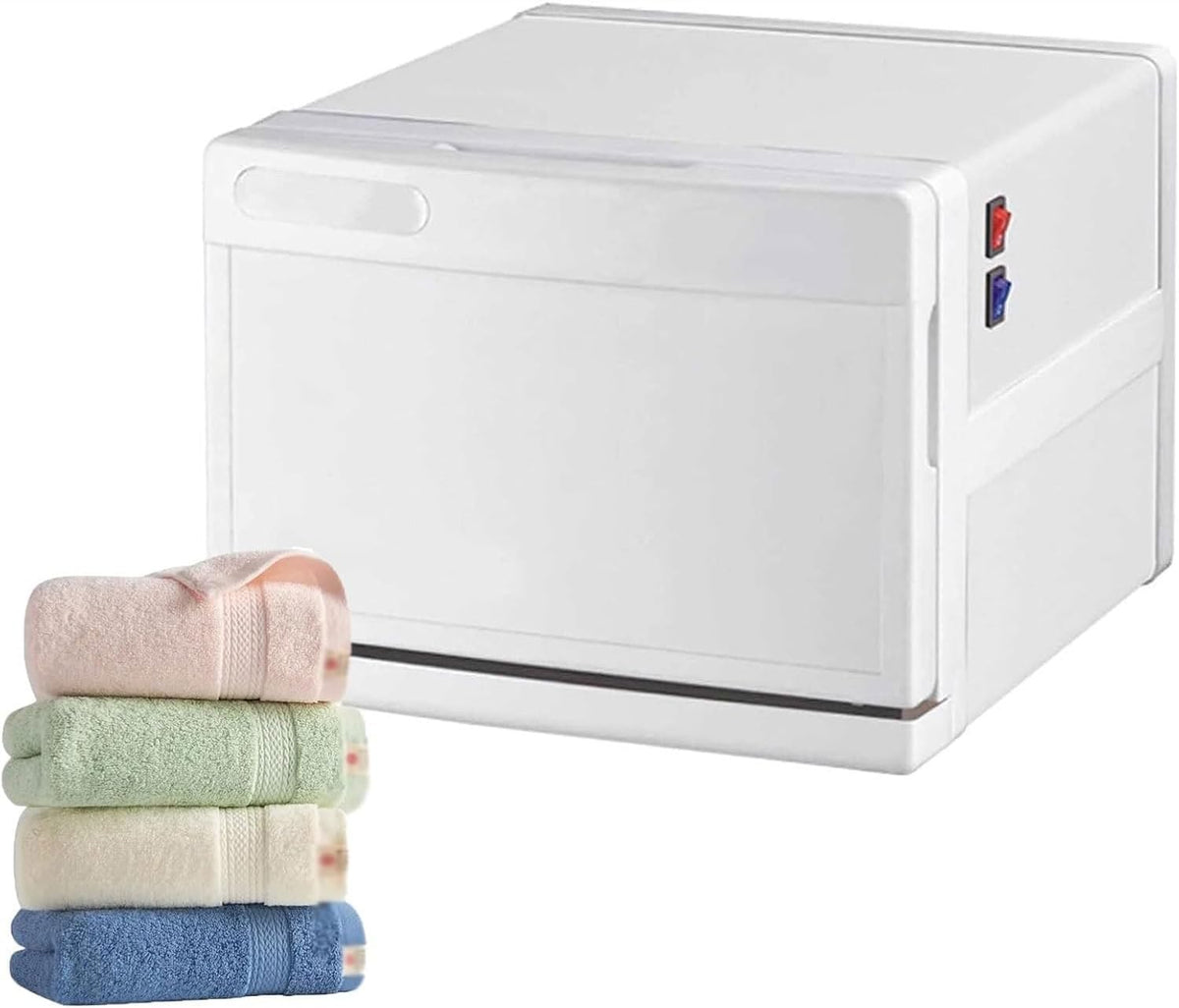 Spa Waschmaschine, 18 l, Silber, Handtuchwärmer, Schrank mit abnehmbarem Edelstahl-Gestell, 8 l/ Kapazität, gleichmäßige Erwärmung bei 70 bis 80 °C
