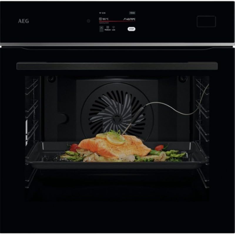 AEG Backofen, 70 l, Schwarz, TB8SB73ZAB Multifunktionsofen, Dampfreinigung, 25 Funktionen, 119 automatische Programme