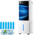 WANCHENG Mobiles Klimagerät, Weiß, Mobile Ventilator, Ohne Abluftschlauch, Tragbare Luftkühler