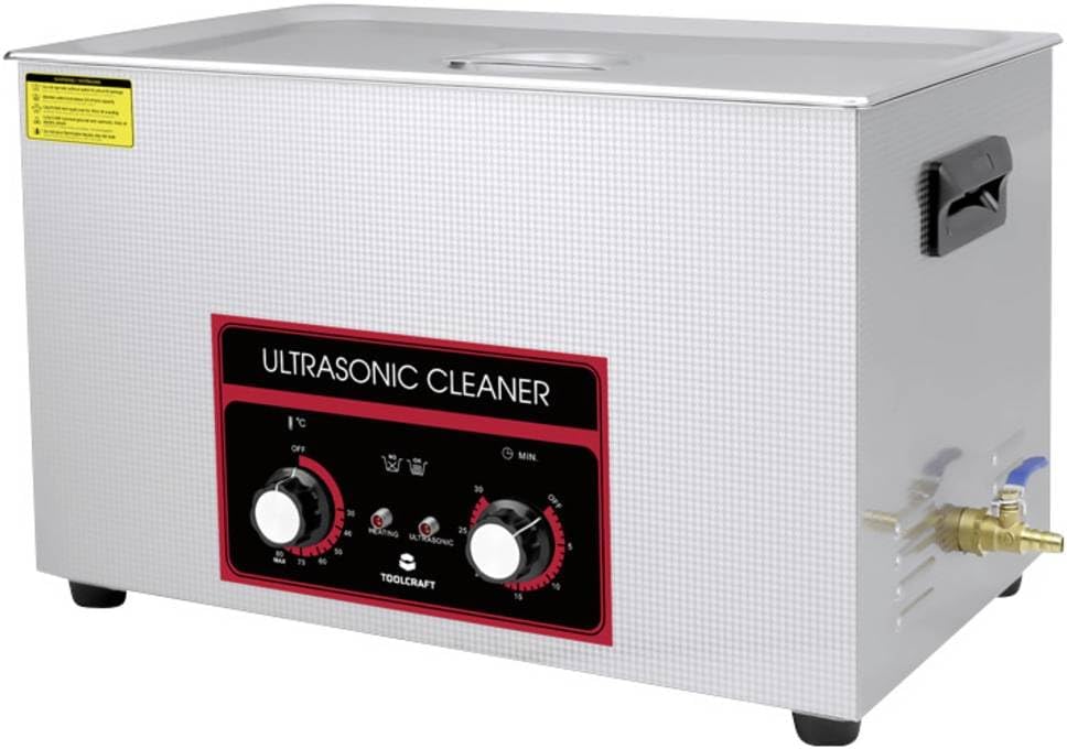Toolcraft Reinigung & Pflege, 600 W, 30 l, Schwarz, USC-3000 Ultraschallreiniger Bürobedarf, Schmuck, Werkstatt mit Heizung