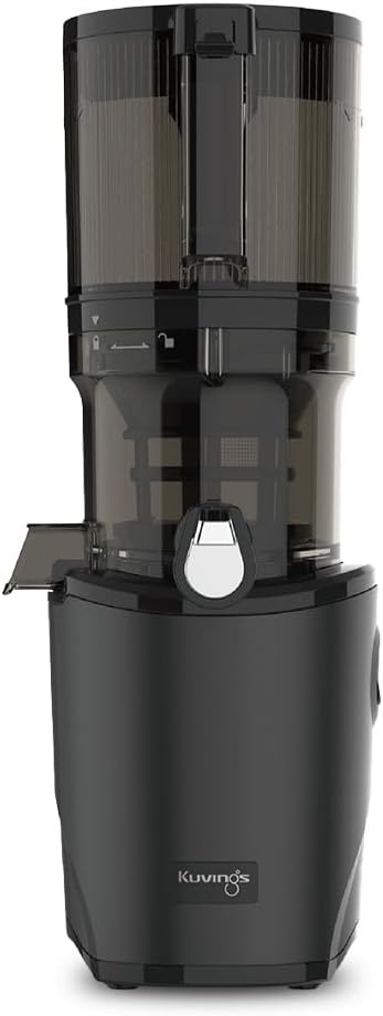 kuvings Mastizier-Entsafter mit einer Schnecke, 200 W, 2 L, Schwarz, AUTO8 Entsafter, Pflegeleichter Slow Juicer mit Fassungsvermögen und Motor