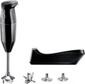 bamix Stabmixer, Silber/Schwarz, Set cordless kabellos, inkl. Ladestation, Multimesser, Quirl, Schlagscheibe aus Edelstahl