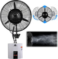 QUSYZD Standventilatoren, 28 Zoll, 71 cm, 71 cm, Weiß, Oszillierender Wandventilator mit 3 Kühlstufen, Nebelventilator für den Außenbereich