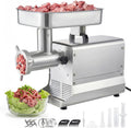 VEVOR Fleischwölfe, 9,5 kg, 1100 W, Silber, Fleischwolf, /min Kapazität, #32 Elektrischer Fleischwolf mit 3 Lochscheiben