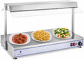 Royal Catering Warmhalteplatten, 100 x 50 cm, 1.550 W, Silber, RCHP-100H Warmhalteplatte Arbeitsfläche Edelstahl 3