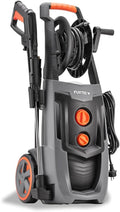 Fuxtec Hochdruckreiniger, 195 bar, 2500 W, 468l, 7m, Schwarz, Profi- FX-HDRP2500, Flächenreiniger mit Hochdruckschlauch