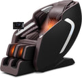 VEVOR Relaxsessel, Grau, Massagesessel Ganzkörpermassagesessel Zero Gravity mit, mit Heizung & einziehbarem Pedal & 36 Airbags &