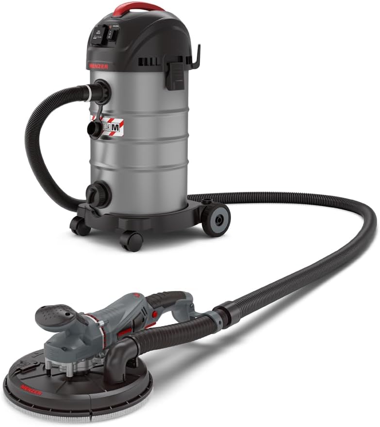 MENZER Elektrowerkzeug, Schwarz, Trockenbau Schleifsystem Dustfree mit TBS 225 + VCM 330