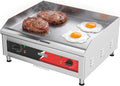 crosson Grillplatten, 4000 W, 230 V, Schwarz, 40.6 * 61Kommerzielle elektrische Arbeitsplattengrillplatte