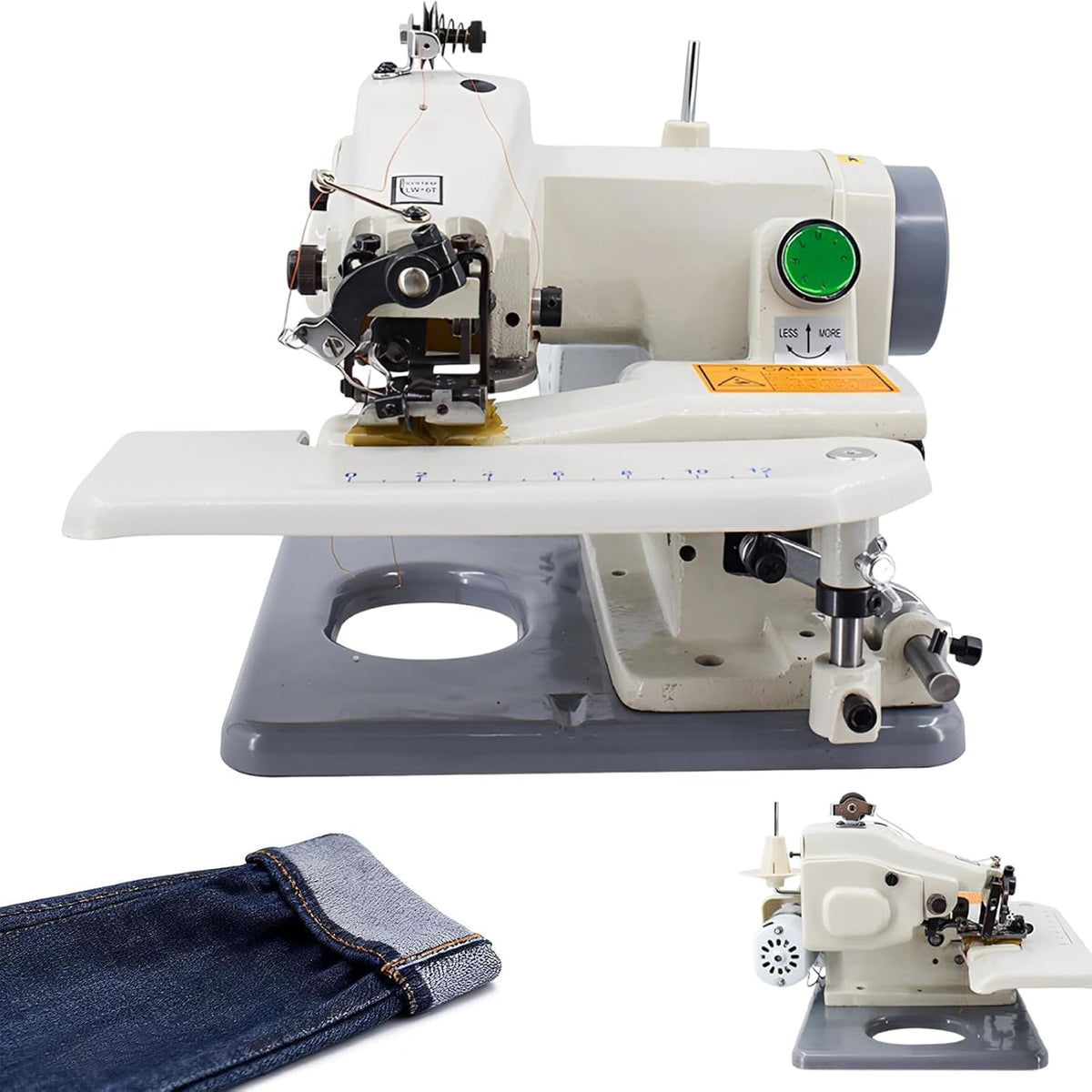 Blindstich, Schwarz, Saummaschine mit Pedal, 1200 U/min zum Nähen und Sticken, verstellbare Nadelsteigung, Anzüge und Vorhänge