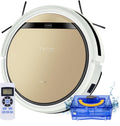 ZACO Saugroboter, 22 W, Gold, V5sPro mit Wischfunktion, automatischer Staubsauger Roboter, 2in1 nass Wischen bis zu 180qm oder Staubsaugen