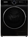 HEINNER Waschmaschine, 9 kg, Schwarz, HWM-M914IVKBA+++, Frontlader-, Inverter-Motor, 1400 U/min, Energieklasse A