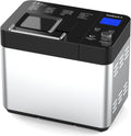 SeaSpark Brotbackautomaten, 1KG, Grau, Vollautomatischer Brotbackautomat mit Keramik, 23-in-1 Doppelheizung Brotbackmaschine mit Timer für Joghurt
