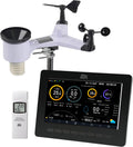 dnt Wetterstationen, Weiß/Schwarz, WiFi-Wetterstation WeatherScreen PRO V2, Wetter- und Raumklima stets unter Kontrolle