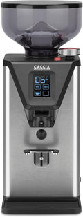 Gaggia Kaffeemaschine, 310 W, Schwarz/Silber, Milano MDF55 Espressomühle, Tramoggia 250 g, italienische Ausführung