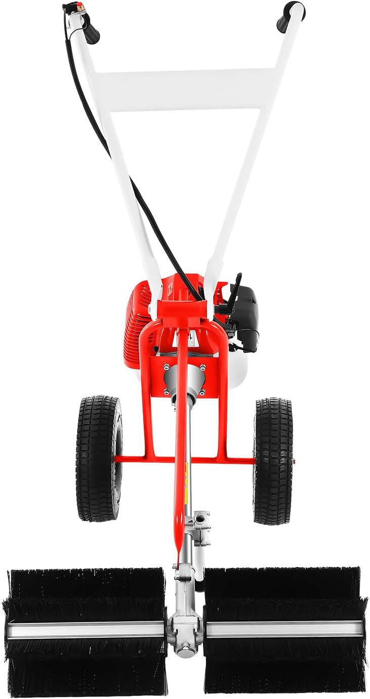 Kazafa Schneefräse, ABS, Eisen, Aluminium, legierter Stahl, Schwarz, Kehrmaschine 8500U/min 1.7PS 2-Takt-Schneefeger