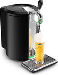 KRUPS Bierbrauen, 5 l, Schwarz, Beertender Bierzapfanlage, Fässer, Marke Heineken, Kontrollleuchte, kühles Bier
