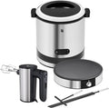 WMF Eismaschine, Schwarz, Set 3-teilig Küchenminis 3in1, Ice Maker für Frozen Joghurt, Sorbet und Eiscreme und Lono Crepes Maker