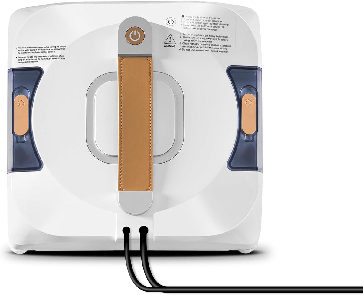 jnerkert Fensterputzroboter, Weiß, Dual Spray, Dual Side Spray Fensterreinigungsroboter mit 110ml ml Dual
