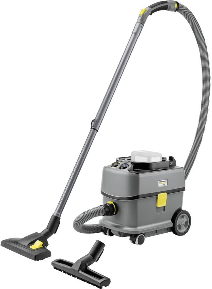 KÄRCHER Staubsauger, 36 V, Schwarz, T 10/1 Bp ADV, 1.527-350.0, mit Beutel, Akku, 62 Min. Laufzeit