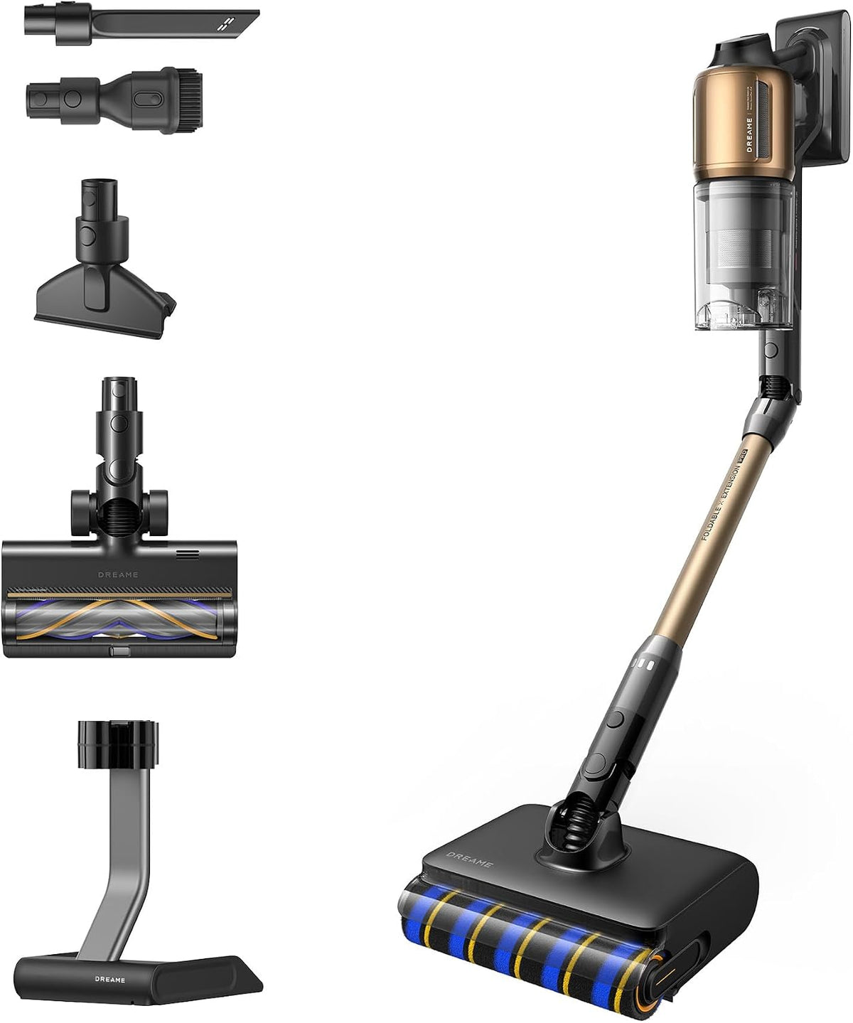 dreame Staubsauger, Schwarz, Z30 Pro Aqua-A Akku, Nass-/Trockensaugen, 28000Pa/310AW